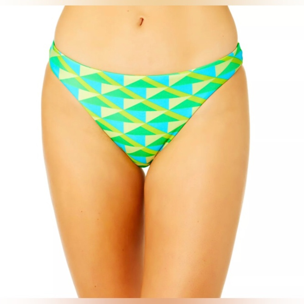 NEW Hurley Geo Rhythm Cheeky Back Shirred Bikini Swim Bottoms